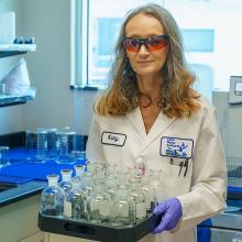 Image of lady as a lab technician.