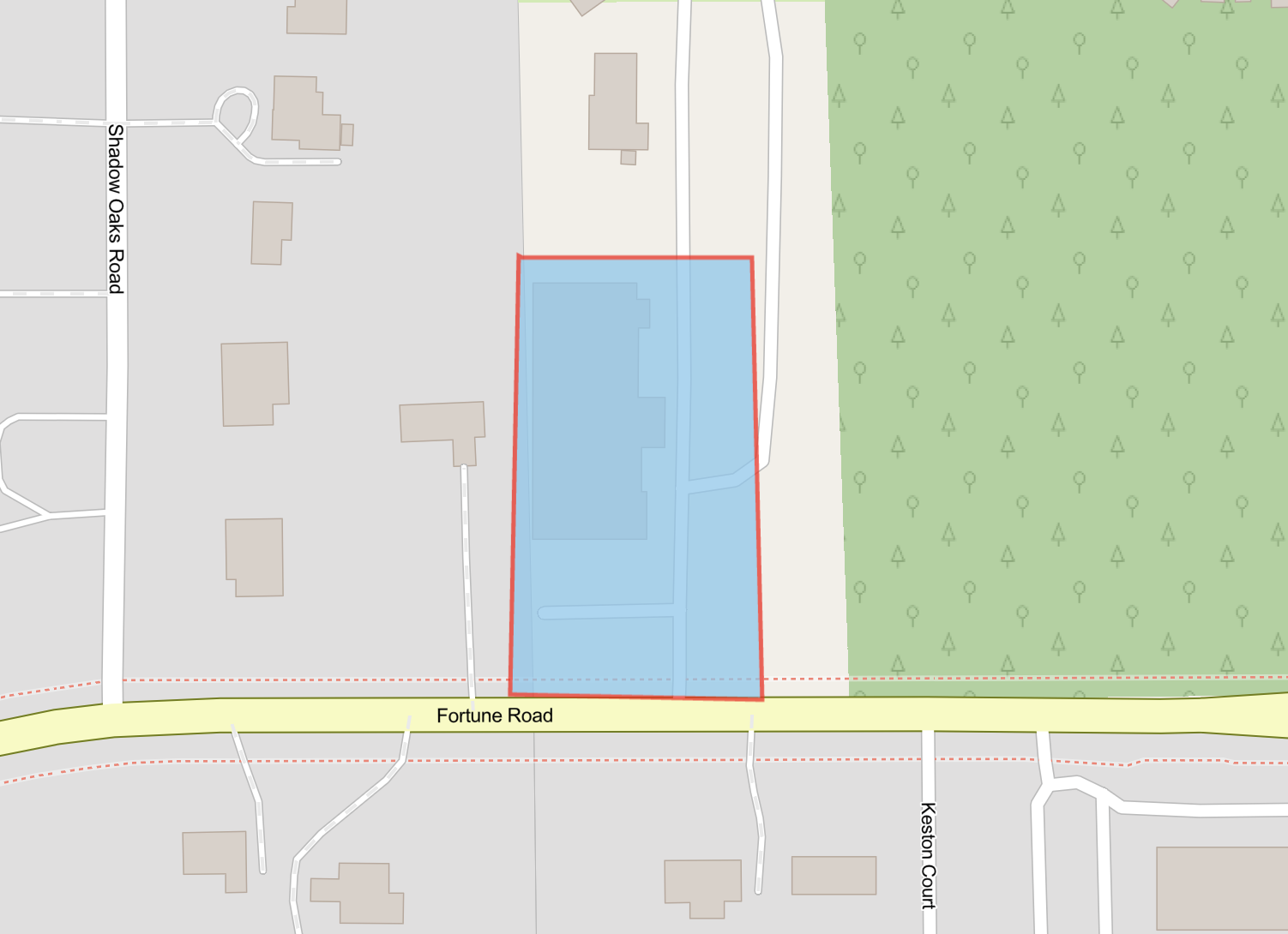 Once service is restored, a precautionary boil water advisory will be in effect for 1875 Fortune Road highlighted in blue on the map. 