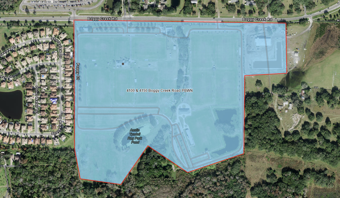 Once service is restored, a precautionary boil water advisory will be in effect for 4100 and 4150 Boggy Creek Road highlighted in blue on the map. 