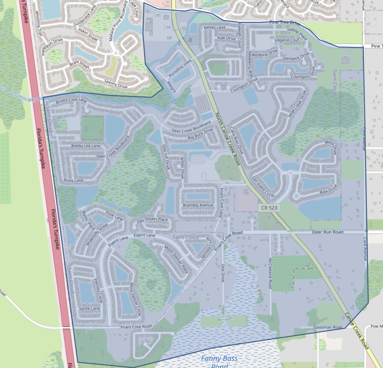 Map shows precautionary boil water advisory area highlighted in blue.