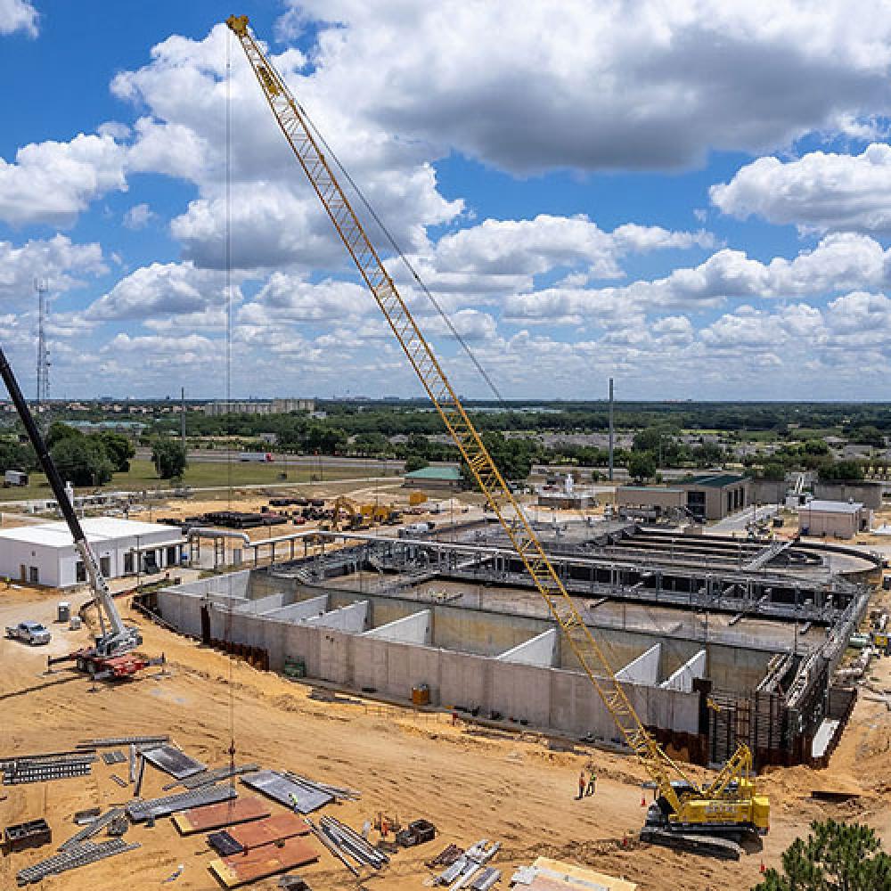 image of construction at reuse facility.