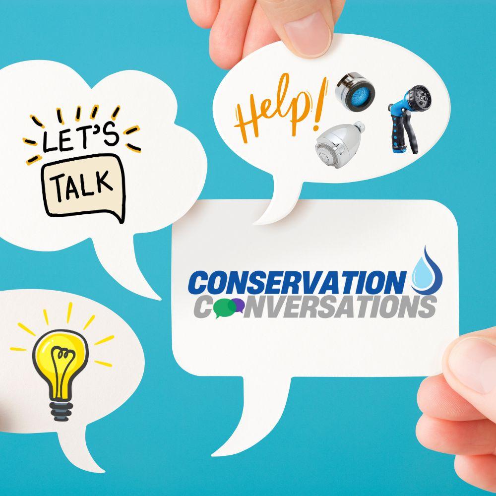 Image showing speech bubbles advertising conservation conversations.