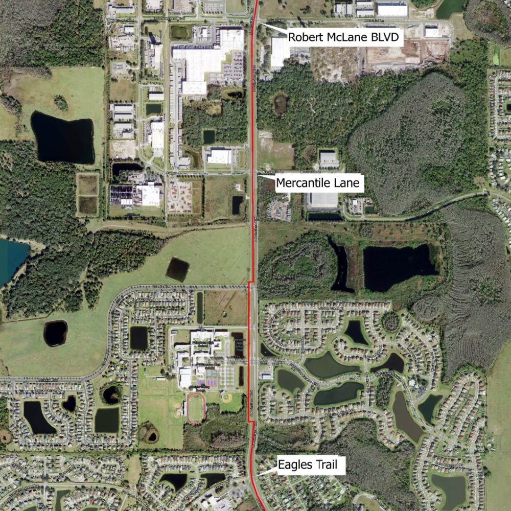 South Poinciana Map
